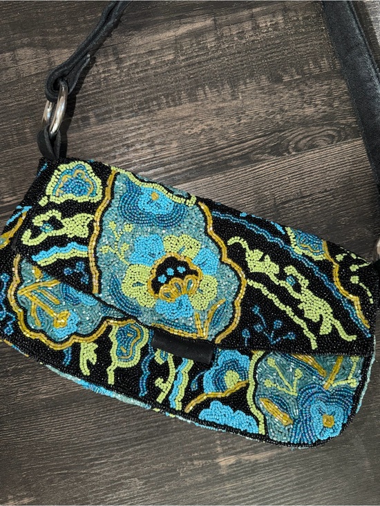 Handbags - Vintage Beaded Floral Clutch Shoulder Bag